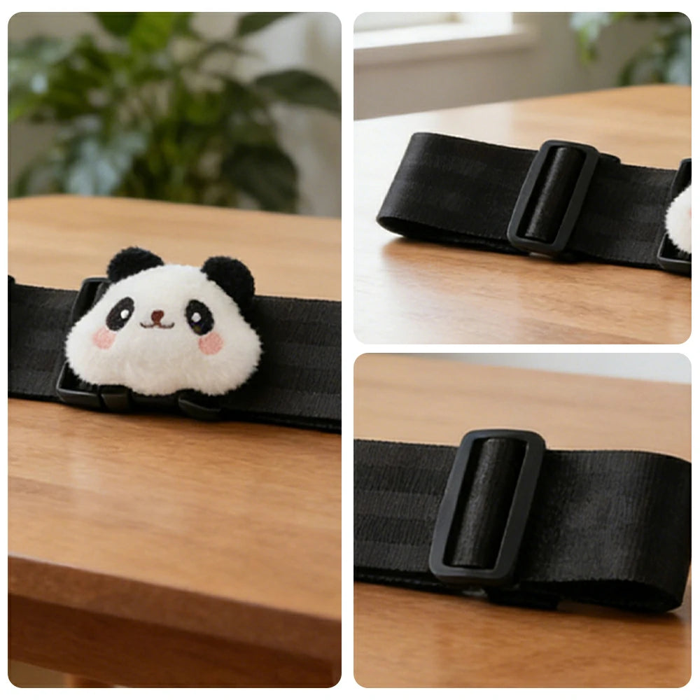 VOLTUS Single Kids Tricycle Safety Strap Adjustable Secure Fit Polyester Webbing with High-Strength Alloy Buckle - Black