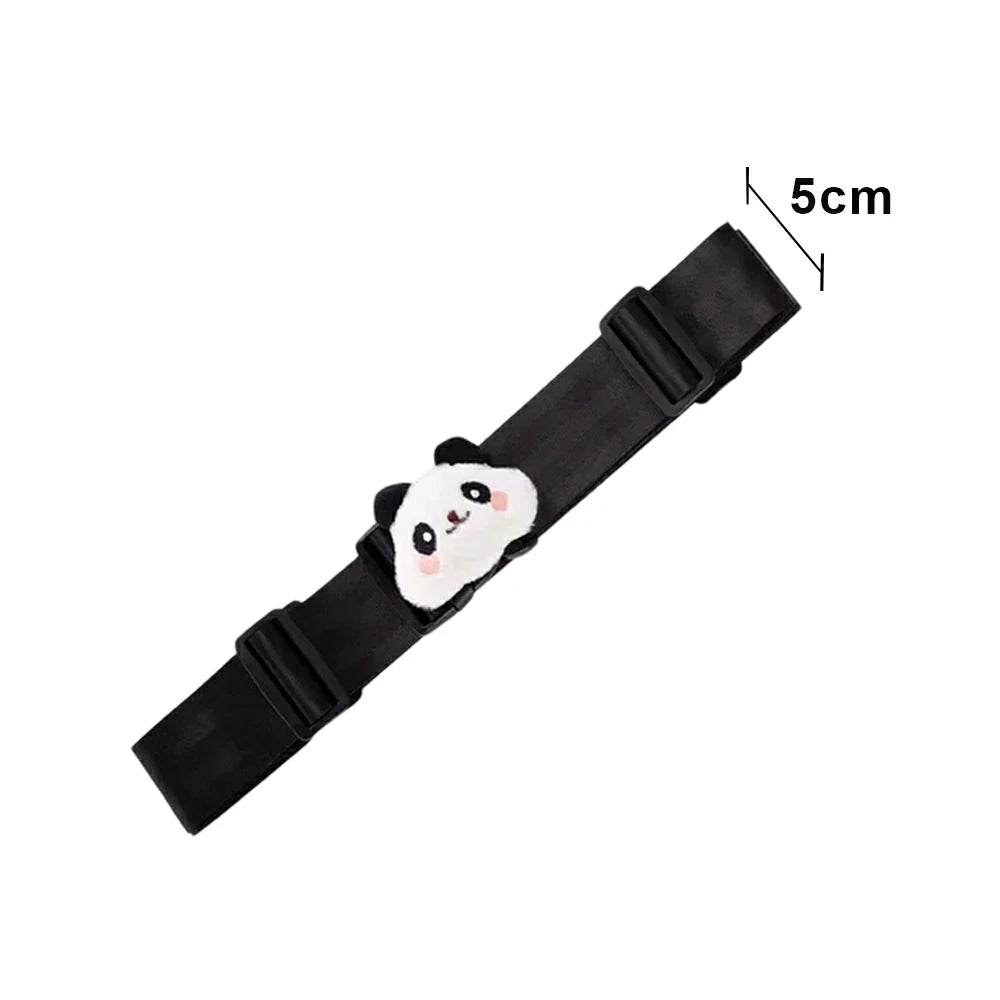 VOLTUS Single Kids Tricycle Safety Strap Adjustable Secure Fit Polyester Webbing with High-Strength Alloy Buckle - Black