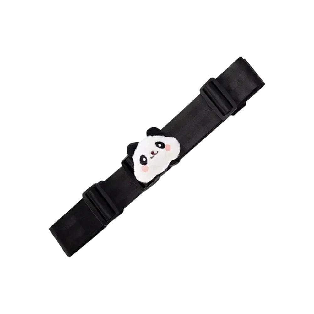 VOLTUS Single Kids Tricycle Safety Strap Adjustable Secure Fit Polyester Webbing with High-Strength Alloy Buckle - Black