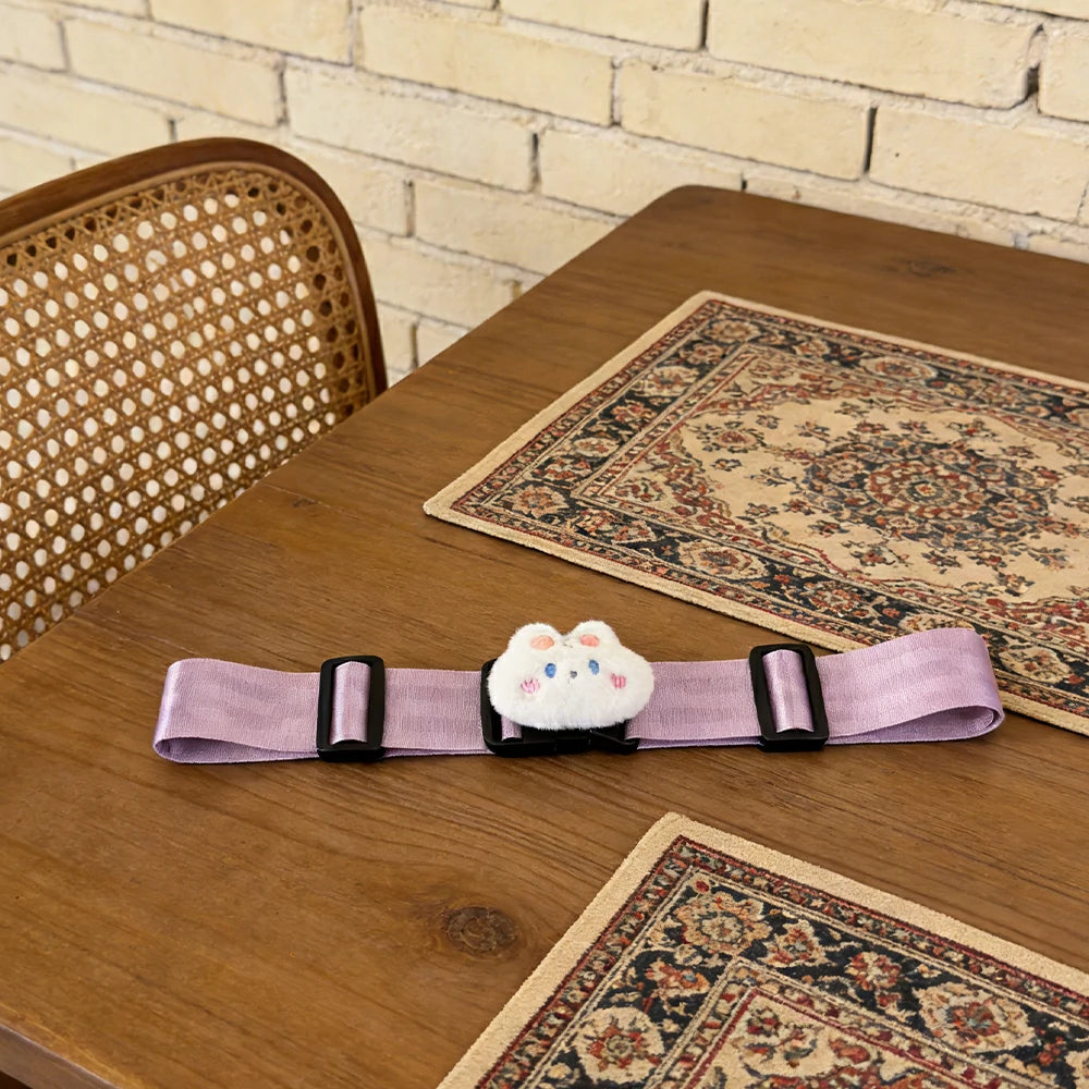 VOLTUS Single Kids Tricycle Safety Strap Adjustable Secure Fit Polyester Webbing with High-Strength Alloy Buckle - Purple