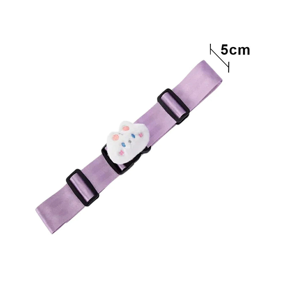 VOLTUS Single Kids Tricycle Safety Strap Adjustable Secure Fit Polyester Webbing with High-Strength Alloy Buckle - Purple