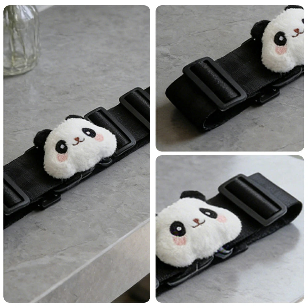 VOLTUS Double Kids Tricycle Safety Strap Adjustable Secure Fit Polyester Webbing with High-Strength Alloy Buckle - Black