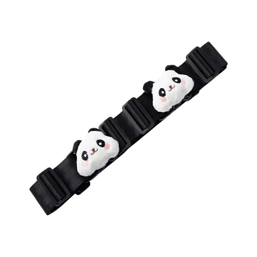 VOLTUS Double Kids Tricycle Safety Strap Adjustable Secure Fit Polyester Webbing with High-Strength Alloy Buckle - Black