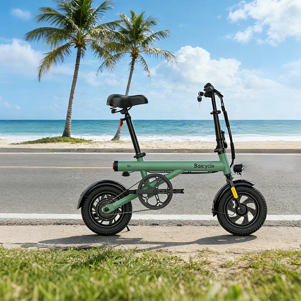 VOLTUS Electric Bike 400W Motor, 36V Lithium Battery, Waterproof, Adjustable Height, Aluminum Frame, 40km Assist Range, Extended Mudguards