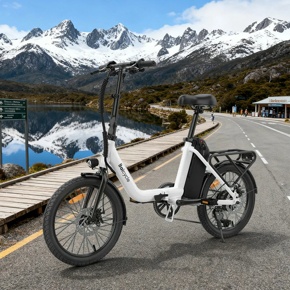 VOLTUS Folding Electric Bike 36V400W High-Torque Brushless Motor Aluminium Alloy Body 20-Inch Tyres with Shimano 6-Speed and 11Ah Power Pack