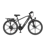VOLTUS Electric Bike 400W Motor Carbon Alloy Frame Shimano 21-Speed 26-Inch Magnesium Alloy Integrated Wheels with Dual Suspension - Black