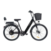 VOLTUS Electric Bike 36V 15/20AH Motor, Single-Speed, High-Carbon Steel Frame, Lithium Battery, Disc Brakes, 26-Inch Wheels - Black