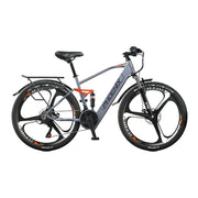 VOLTUS 26-Inch Electric Bike, 48V400W Motor, 21-Speed Gears, High Carbon Steel Frame, Dual Suspension, Hidden Waterproof Battery, One-Piece Wheels