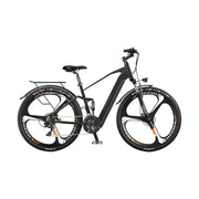 VOLTUS 26-Inch Electric Bike, 48V400W Motor, Shimano 21-Speed Gears, Aluminium Alloy Frame, Smart LCD Display, Dual Suspension, Three-Spoke Wheels - Black