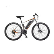 VOLTUS 26-Inch Electric Mountain Bike, 350W Brushless Motor, 21-Speed Gears, Aluminium Alloy Frame, Removable Battery, Spoked Wheels - Grey