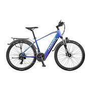 VOLTUS 26-Inch Electric Bike, 48V400W Brushless Motor, 21-Speed Gears, Aluminium Alloy Frame, Hidden Waterproof Battery, Spoked Wheels - Blue&Purple