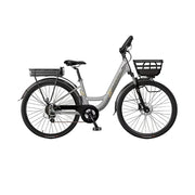VOLTUS 26-Inch Electric Bike, 400W Motor, Shimano 7-Speed Gears, Aluminium Alloy Frame, Suspension Fork with Lockout, Removable Rear Battery - Grey