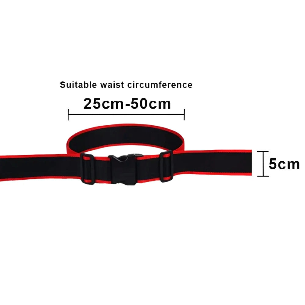 VOLTUS Single Kids Tricycle Safety Strap Full-Wrap Secure Support High-Strength Webbing No-Drill Installation Adjustable Fit - Black&Red