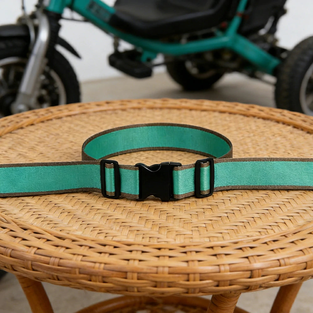 VOLTUS Single Kids Tricycle Safety Strap Full-Wrap Secure Support High-Strength Webbing No-Drill Installation Adjustable Fit - Green