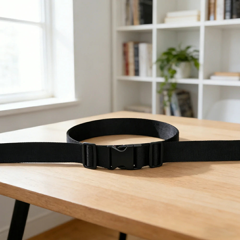 VOLTUS Single Kids Tricycle Safety Strap Full-Wrap Secure Support High-Strength Webbing No-Drill Installation Adjustable Fit - Black