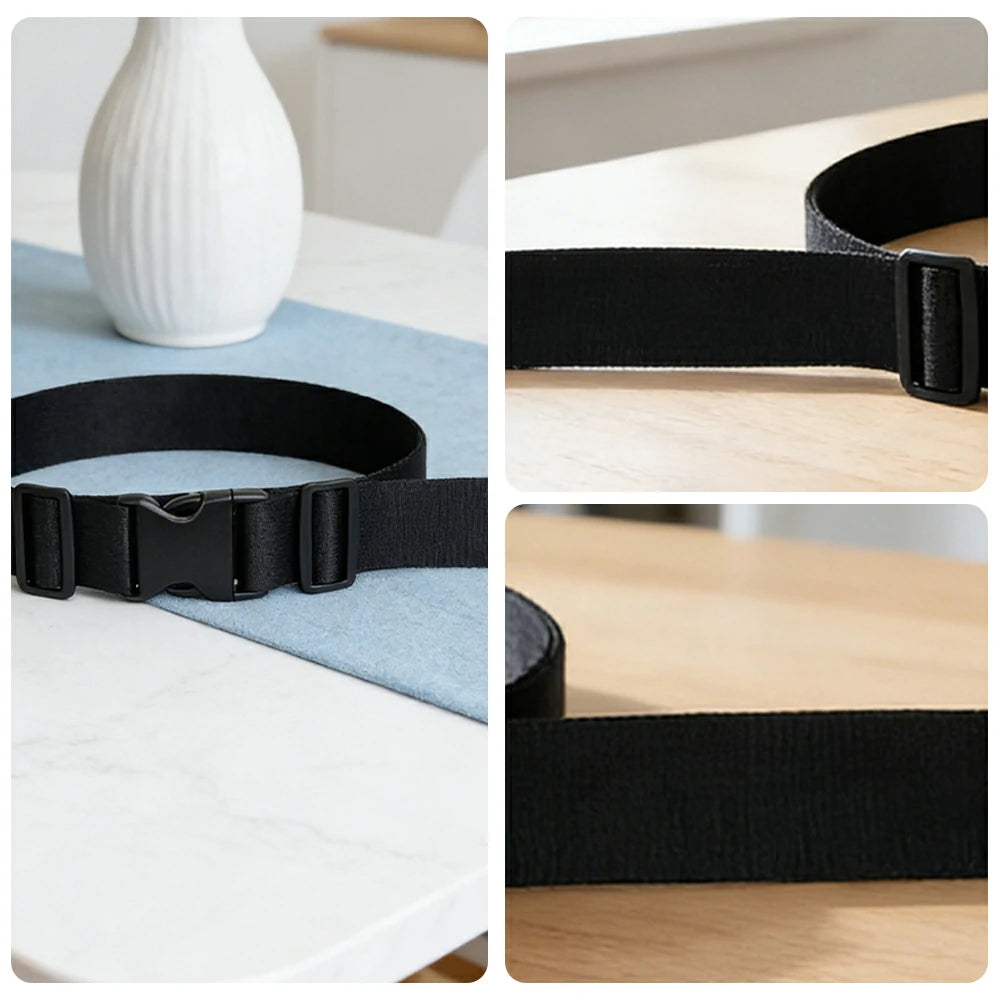 VOLTUS Single Kids Tricycle Safety Strap Full-Wrap Secure Support High-Strength Webbing No-Drill Installation Adjustable Fit - Black