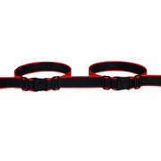 VOLTUS Double Kids Tricycle Safety Strap Full-Wrap Secure Support High-Strength Webbing No-Drill Installation Adjustable Fit - Black&Red