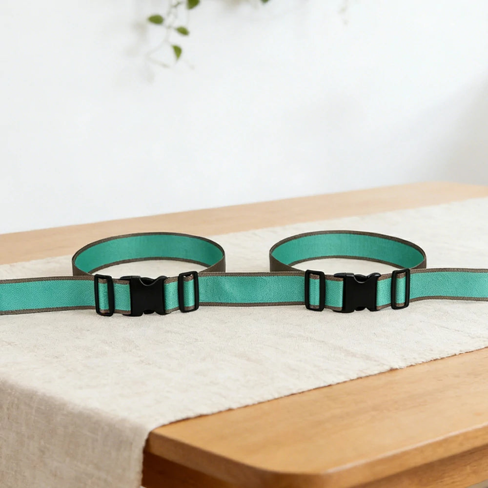 VOLTUS Double Kids Tricycle Safety Strap Full-Wrap Secure Support High-Strength Webbing No-Drill Installation Adjustable Fit - Green