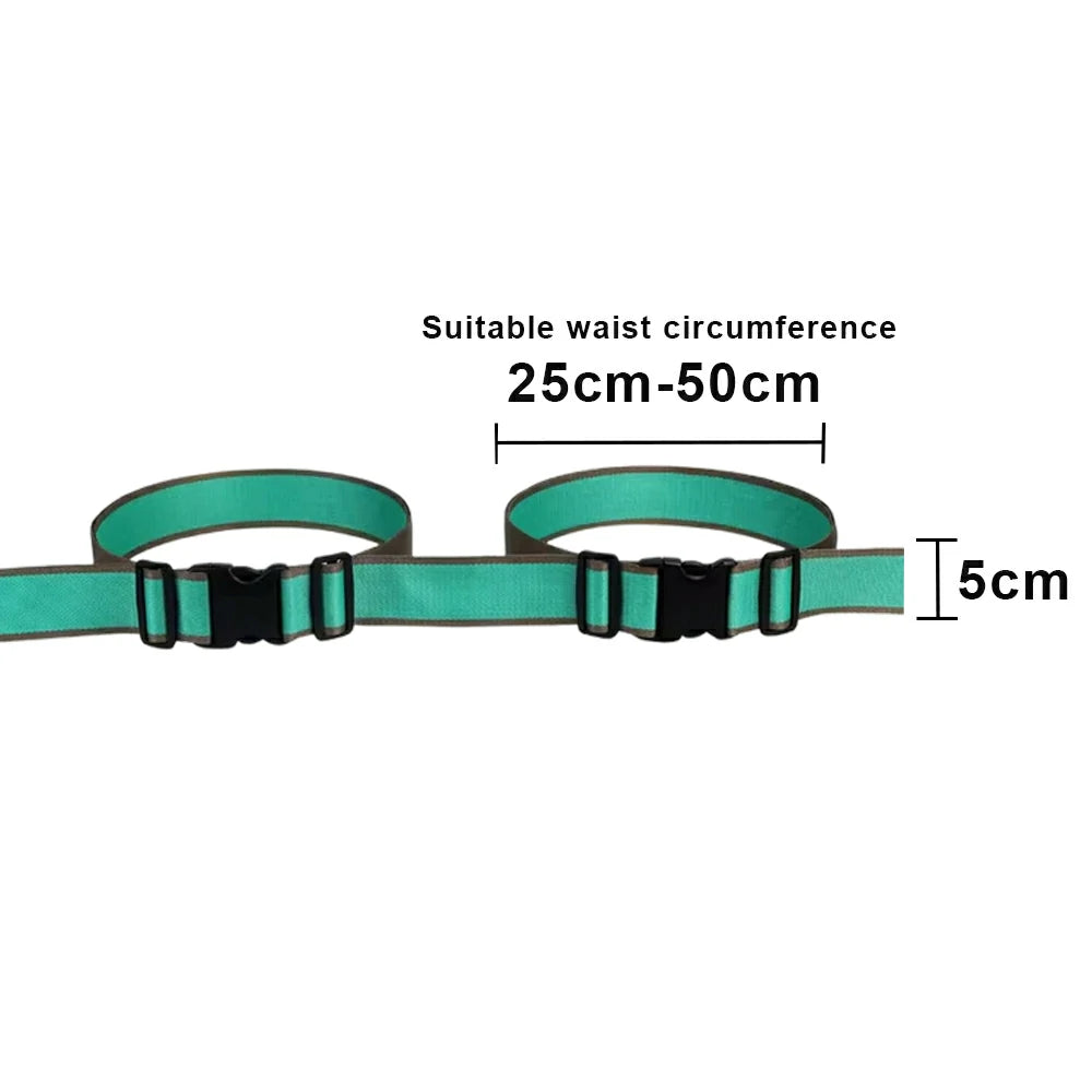 VOLTUS Double Kids Tricycle Safety Strap Full-Wrap Secure Support High-Strength Webbing No-Drill Installation Adjustable Fit - Green