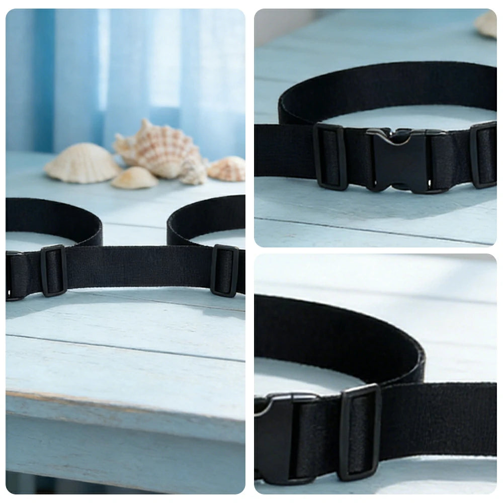 VOLTUS Double Kids Tricycle Safety Strap Full-Wrap Secure Support High-Strength Webbing No-Drill Installation Adjustable Fit - Black