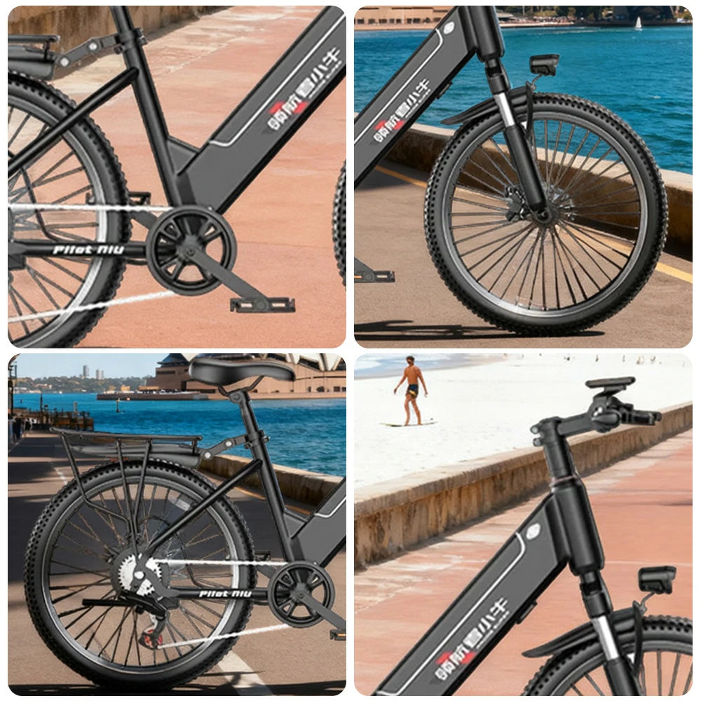 VOLTUS Electric Scooter Bike Powerful 48V 6/10/20A Brushless Motor Automotive-Grade Battery High-Carbon Steel Frame Multi-Mode Shifting with ABS Disc Brakes