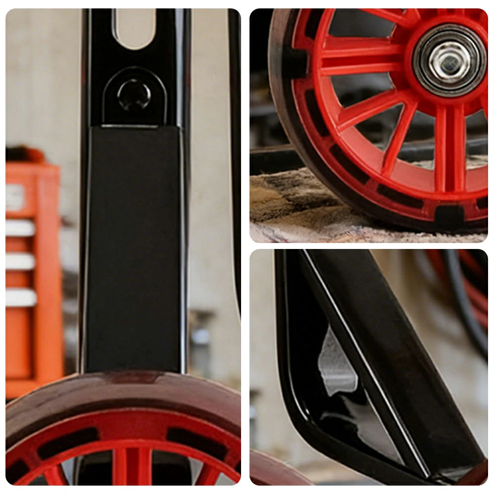 VOLTUS Kids Bicycle Training Wheels Smooth Quiet Rolling Reinforced Steel Bracket Stable Balance Support for 16/18/20 Inch Bikes - Red