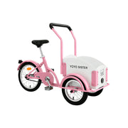 VOLTUS Kids Pet Tricycle Front Small Cargo Box 60kg Capacity Pet Outings & Light Cargo - Pink
