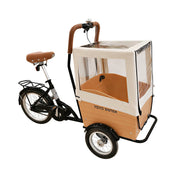 VOLTUS Upgraded Adult Pet Tricycle Canopy Front Cargo Box 105kg Capacity Pet Outings & Daily Cargo - Black