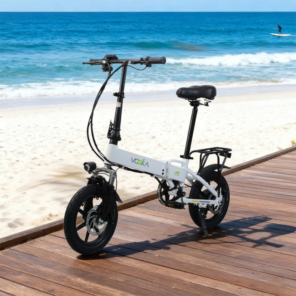 VOLTUS Electric Scooter 48V11A Battery Aluminum Frame 30km Electric, 70km Assisted, Ergonomic, Remote Unlock - White