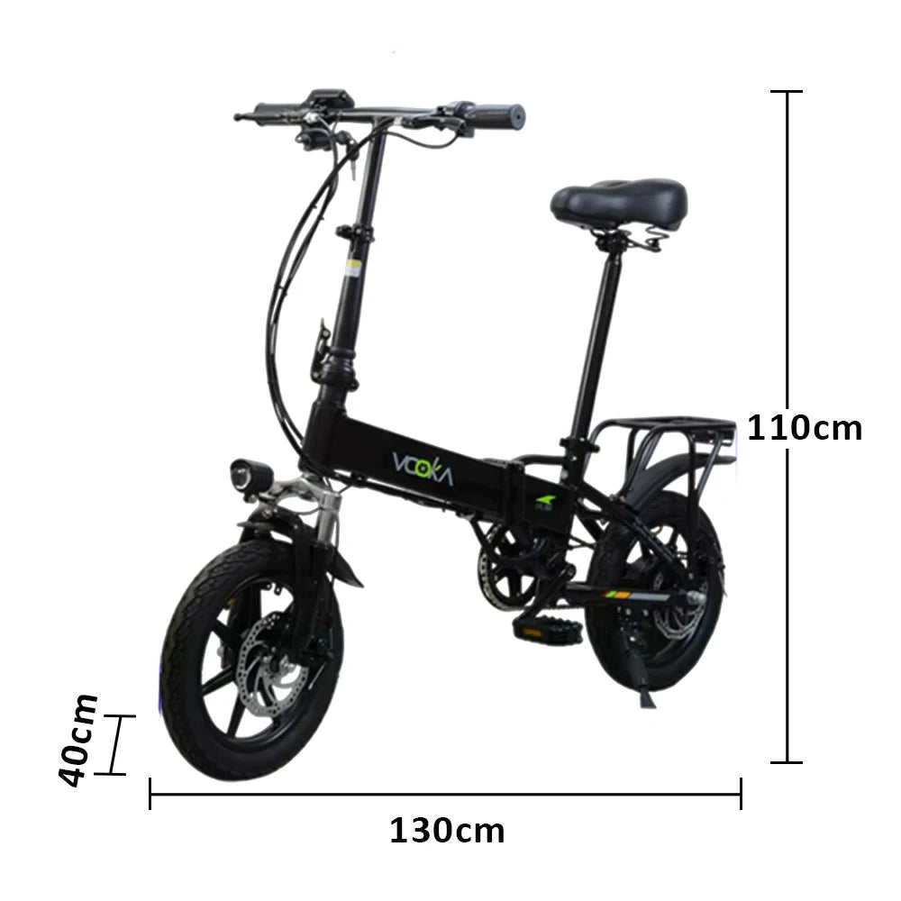 VOLTUS Electric Scooter 48V11A Battery Aluminum Frame 30km Electric, 70km Assisted, Ergonomic, Remote Unlock - Black