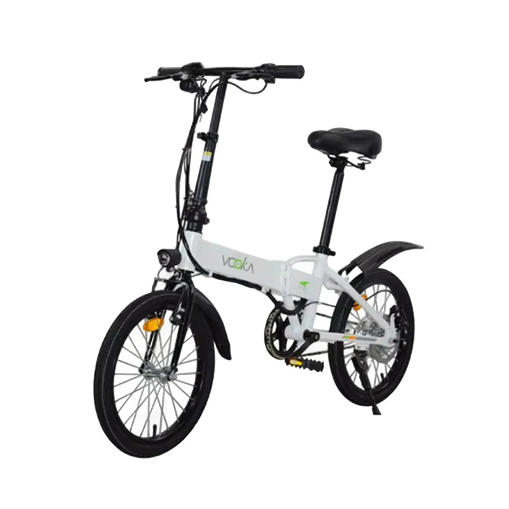 VOLTUS Electric Scooter 48V 5/7A Lithium Battery Aluminum Frame 20/25km Electric, 50/60km Assisted, Ergonomic, Remote Unlock - White