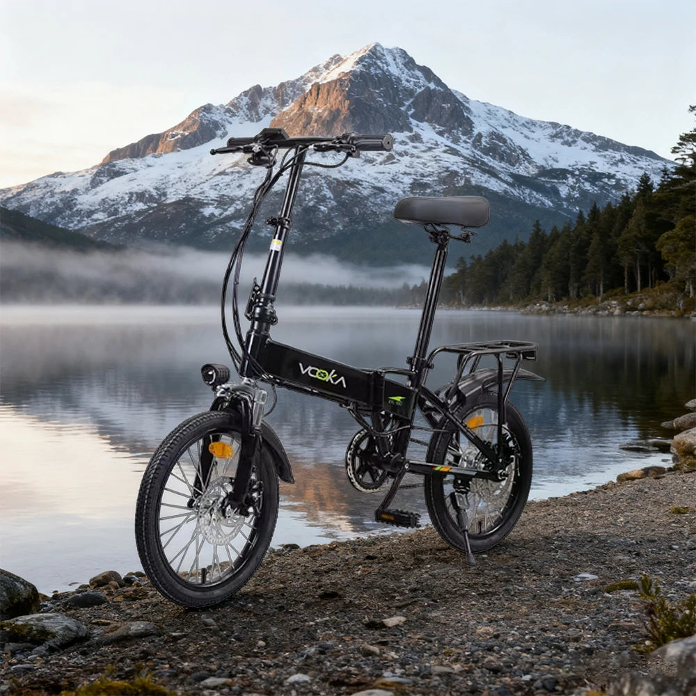 VOLTUS Electric Scooter 48V 7/11A Lithium Battery Aluminum Frame 30/40km Electric Range, 70/90km Assisted Range, Ergonomic Design - Black