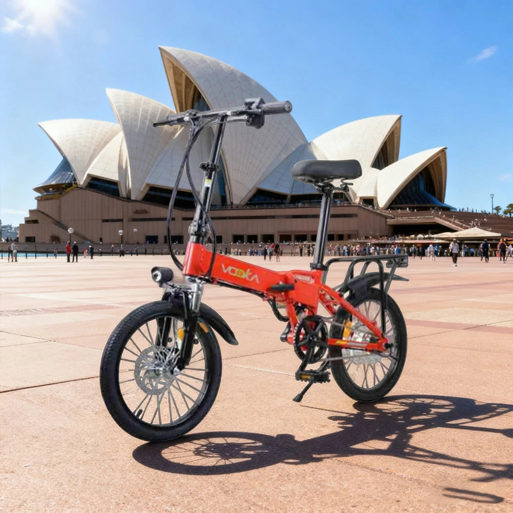 VOLTUS Electric Scooter 48V11A 18-inch Tires Lithium Battery Aluminum Frame 40km Electric Range, 90km Assisted Range, Ergonomic Design - Red