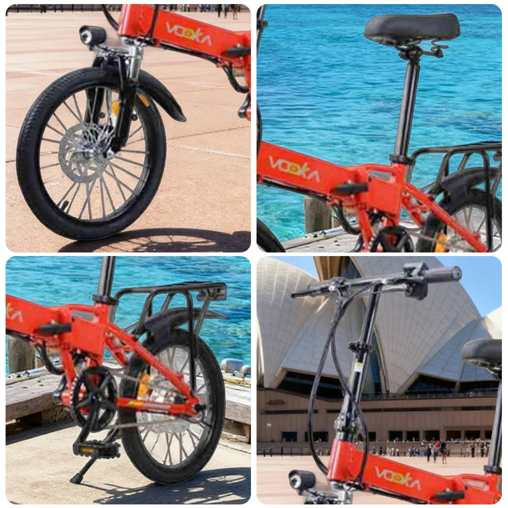 VOLTUS Electric Scooter 48V11A 18-inch Tires Lithium Battery Aluminum Frame 40km Electric Range, 90km Assisted Range, Ergonomic Design - Red