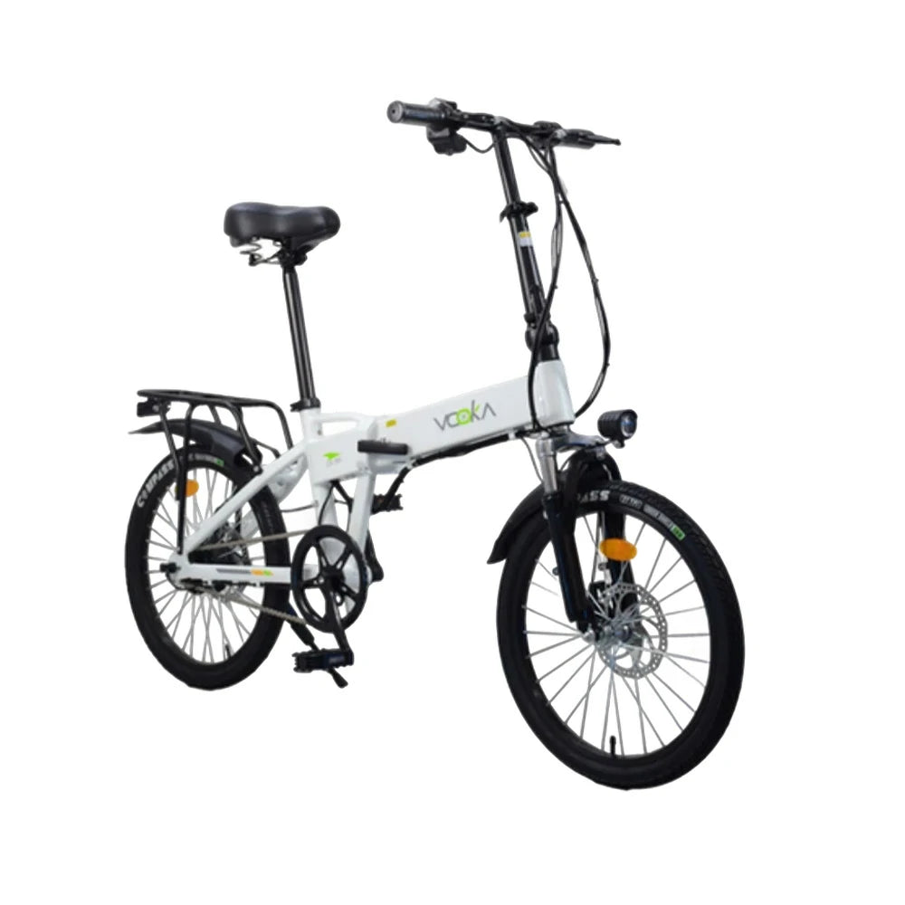 VOLTUS Electric Scooter 48V11A 20-inch Tires Lithium Battery Aluminum Frame 45km Electric Range, 100km Assisted Range, Ergonomic Design - White