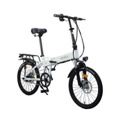 VOLTUS Electric Scooter 48V11A 20-inch Tires Lithium Battery Aluminum Frame 45km Electric Range, 100km Assisted Range, Ergonomic Design - White