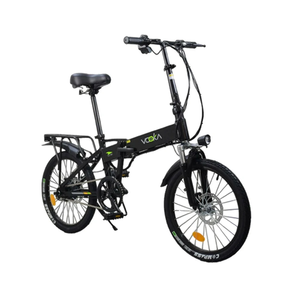 VOLTUS Electric Scooter 48V11A 20-inch Tires Lithium Battery Aluminum Frame 45km Electric Range, 100km Assisted Range, Ergonomic Design - Black