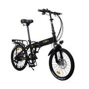 VOLTUS Electric Scooter 48V11A Lithium Battery Aluminum Frame 50km Electric Range, 120km Assisted Range, Shimano 7-speed, 20-inch Steel-wire Tires - Black
