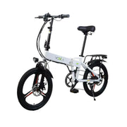 VOLTUS Electric Scooter 48V11A Lithium Battery Aluminum Frame 50km Electric Range, 120km Assisted Range, Shimano 7-speed, 20-inch Magnesium Alloy Integrated Wheels - White