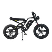 VOLTUS Z05 Electric Bike 48V13Ah 500W Fat Tyre Retro-Style E-Bike Enhanced Suspension & Steel Frame - Black