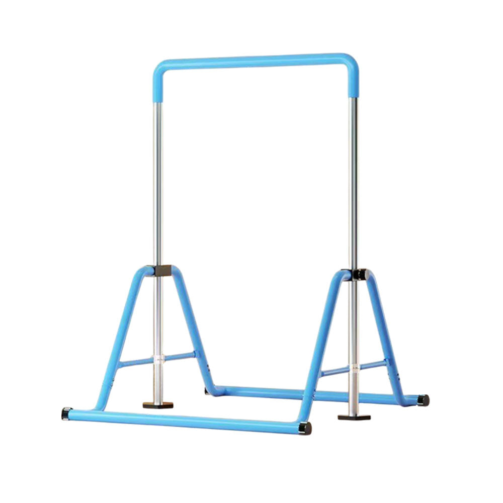 WIGLOO Adjustable Height Foldable Kids Horizontal Bar Chin Up Pull Up Bar