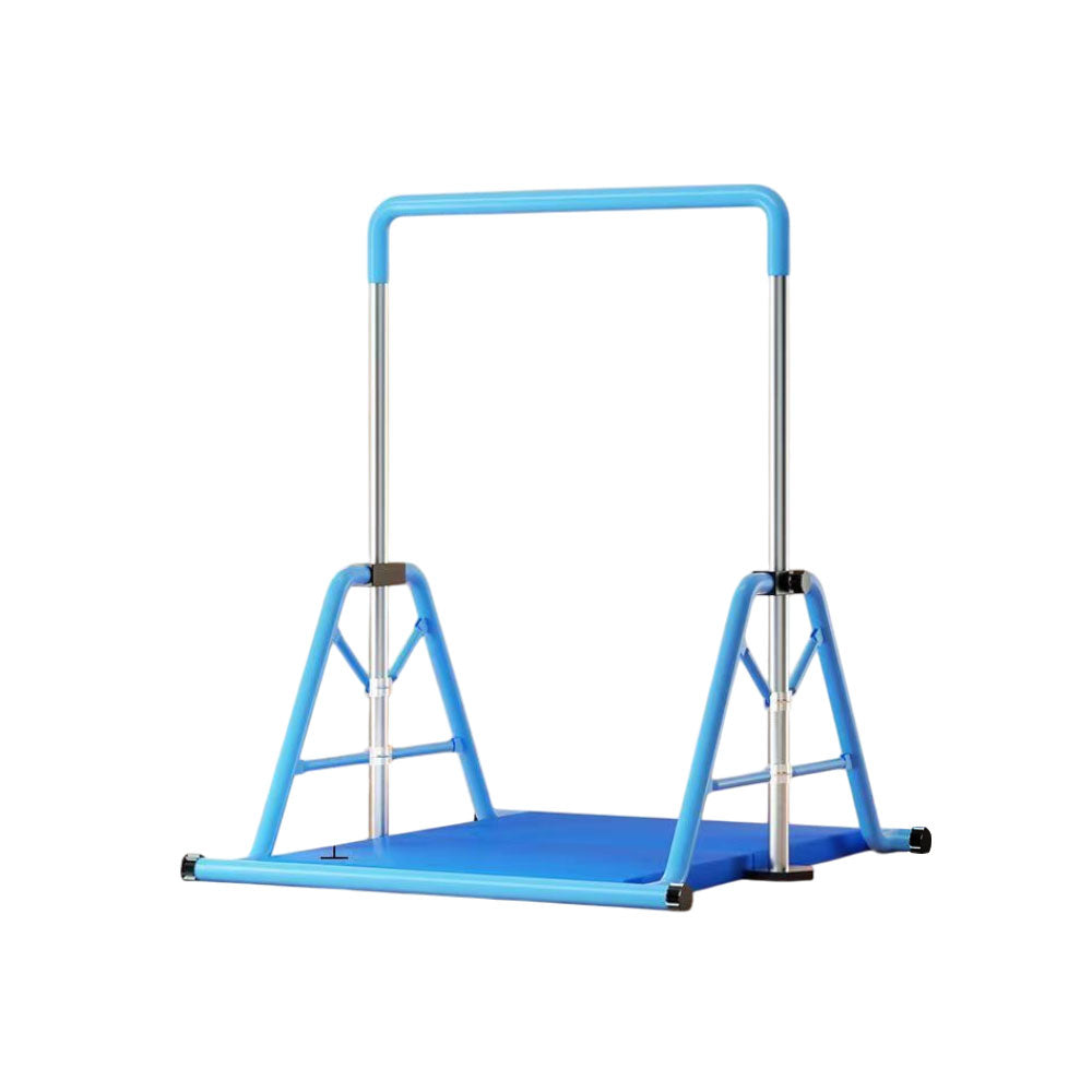 WIGLOO 115-155cm Adjustable Height Foldable Kids Horizontal Bar Chin Up Pull Up Bar