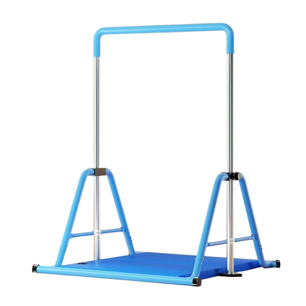 WIGLOO Adjustable Height Foldable Kids Horizontal Bar Chin Up Pull Up Bar