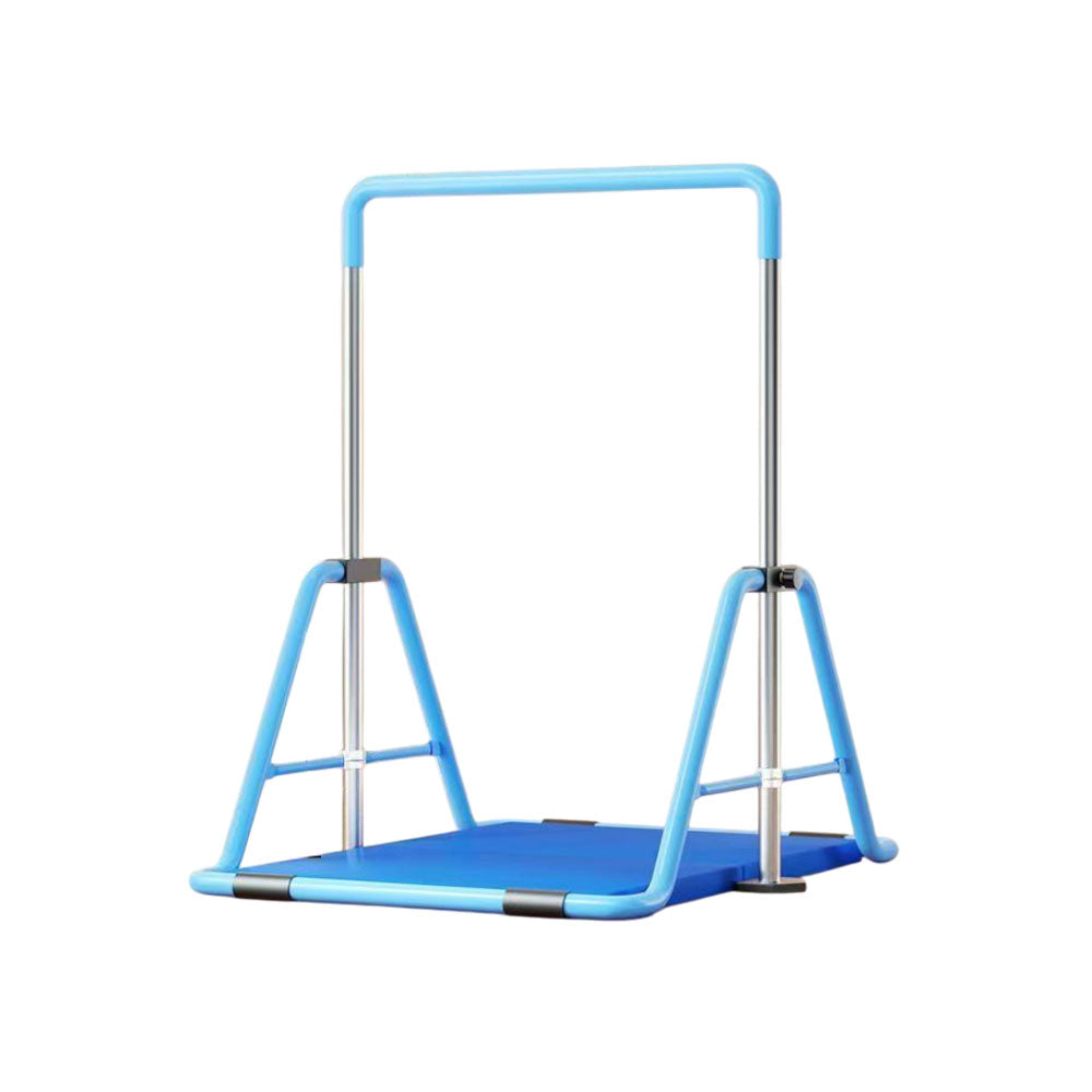 WIGLOO Adjustable Height Foldable Kids Horizontal Bar Chin Up Pull Up Bar