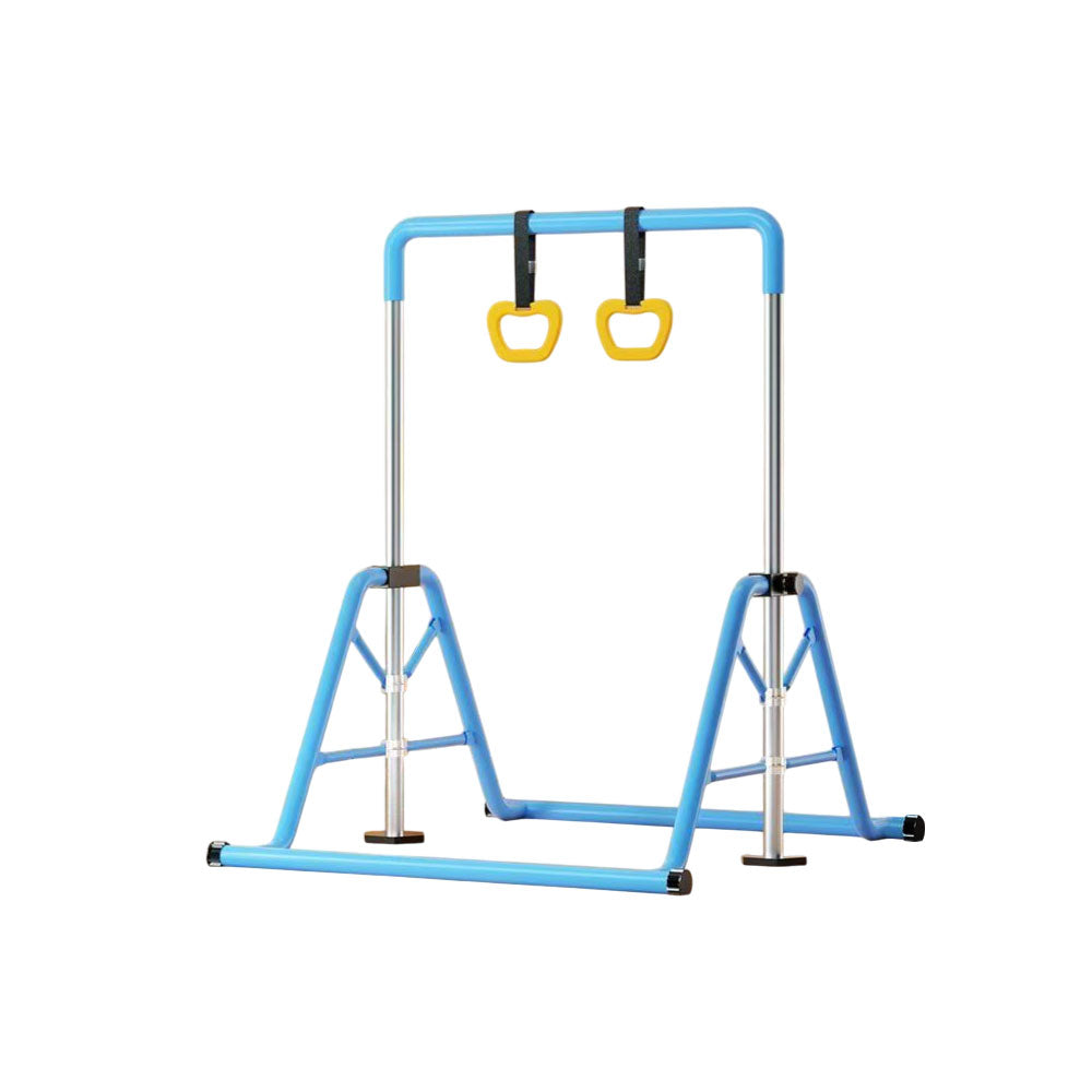 WIGLOO 115-155cm Adjustable Height Foldable Kids Horizontal Bar Chin Up Pull Up Bar