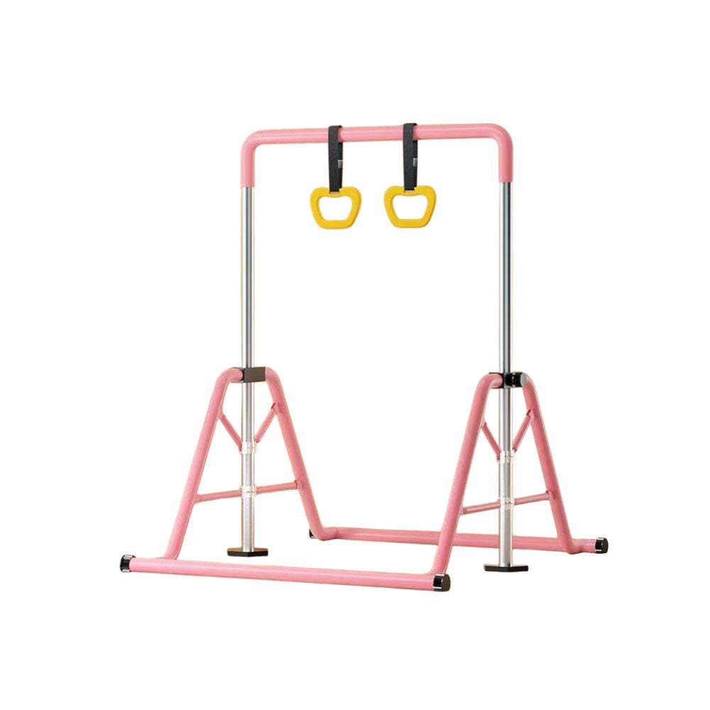 WIGLOO 115-155cm Adjustable Height Foldable Kids Horizontal Bar Chin Up Pull Up Bar