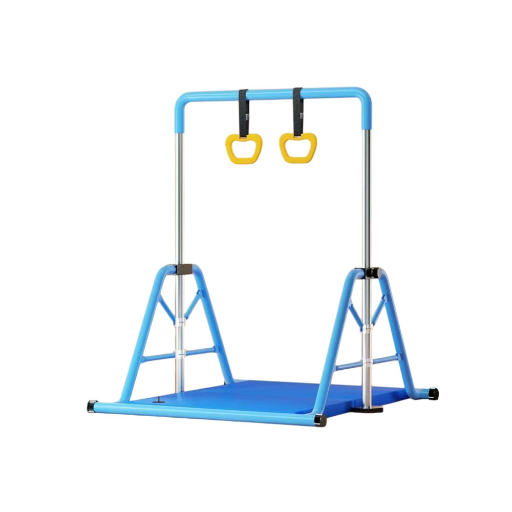 WIGLOO 115-155cm Adjustable Height Foldable Kids Horizontal Bar Chin Up Pull Up Bar