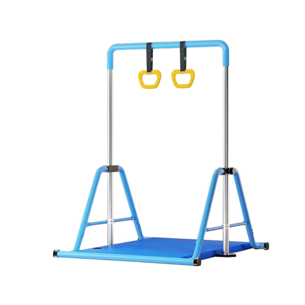 WIGLOO Adjustable Height Foldable Kids Horizontal Bar Chin Up Pull Up Bar