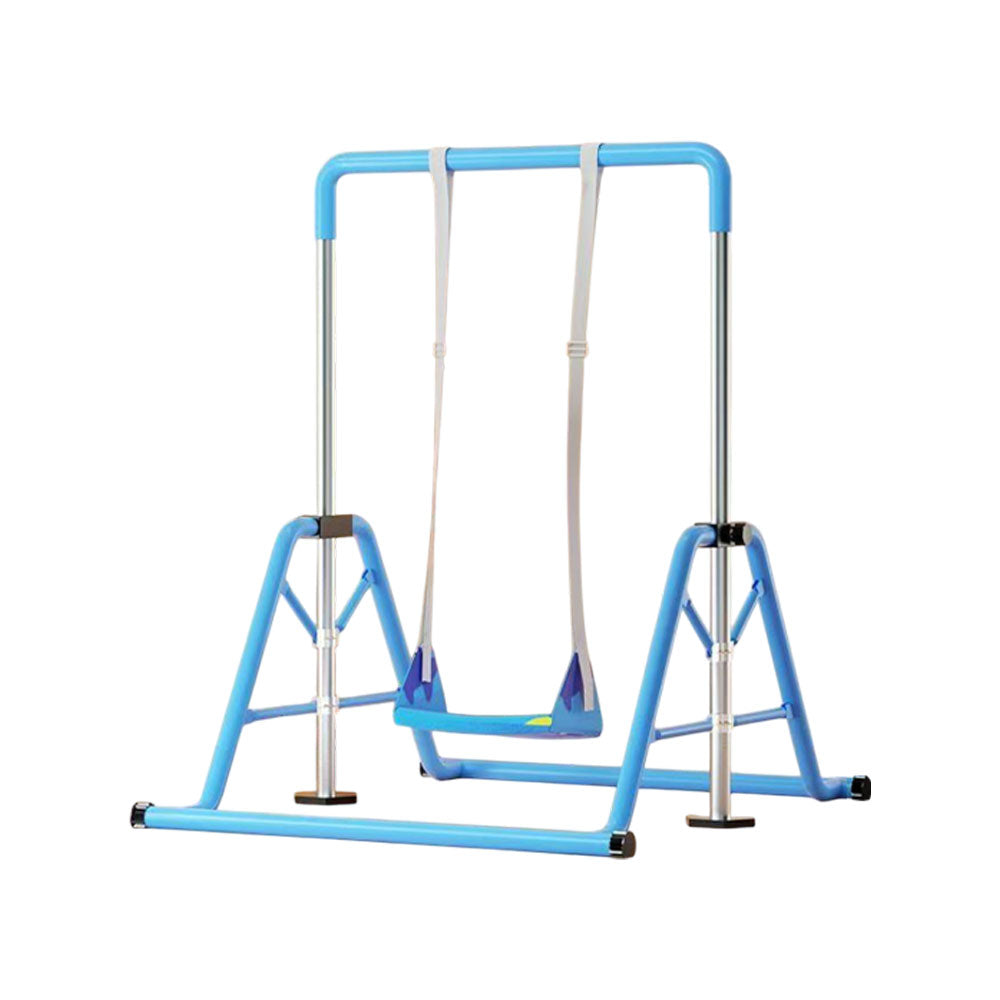 WIGLOO 115-155cm Adjustable Height Foldable Kids Horizontal Bar Chin Up Pull Up Bar