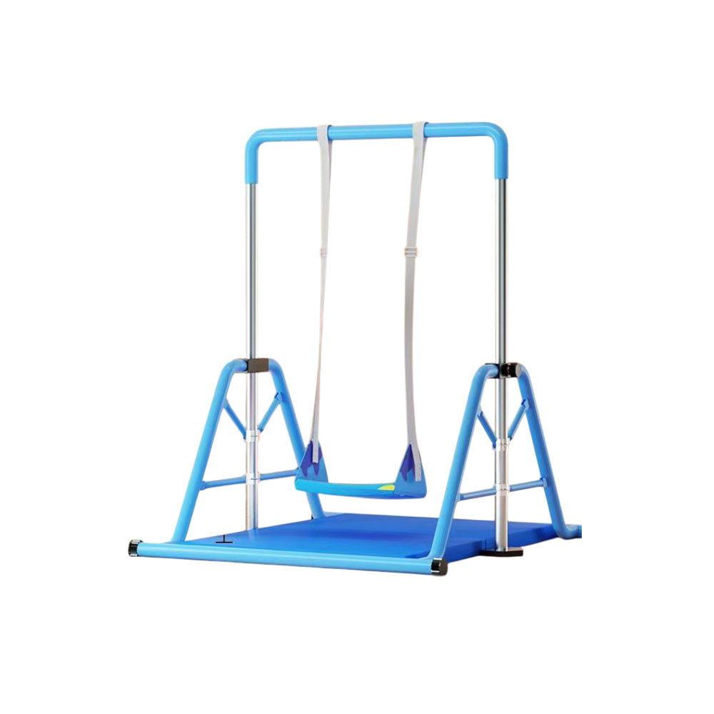 WIGLOO 115-155cm Adjustable Height Foldable Kids Horizontal Bar Chin Up Pull Up Bar
